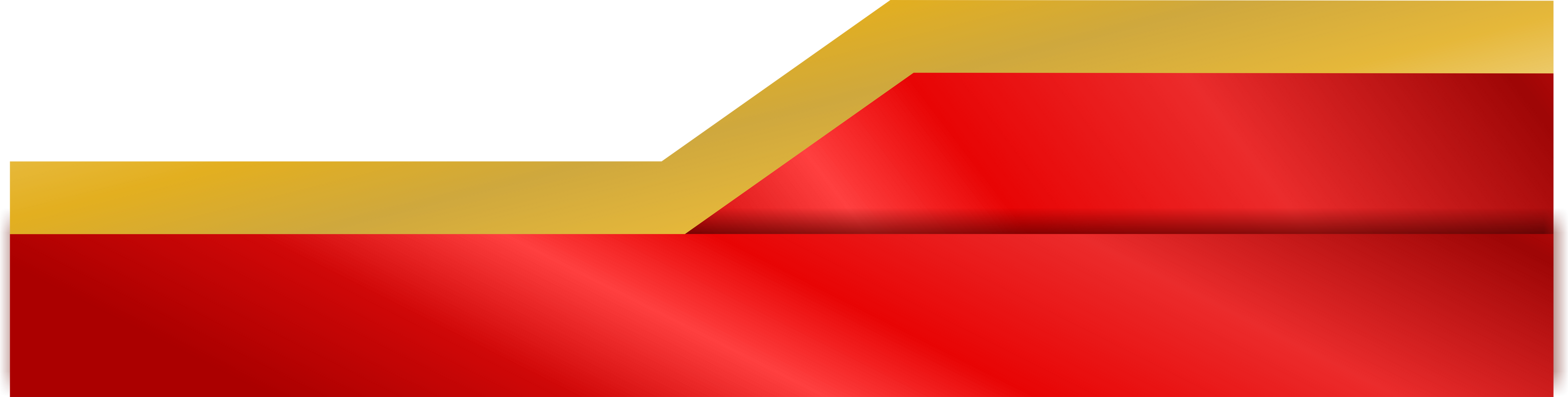 Red and gold border frame banner